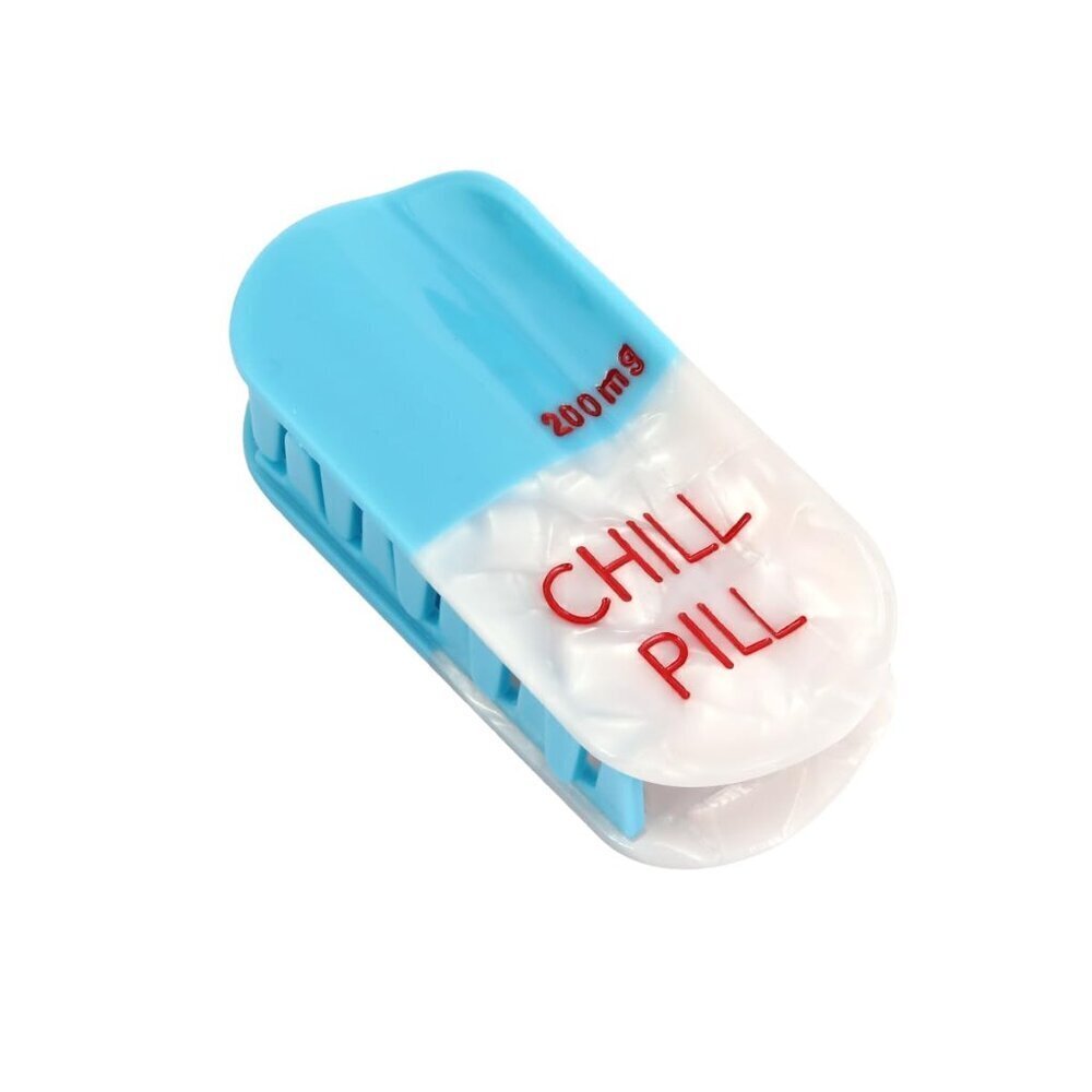 Large Acetate Hair Claw Clip Fun Summer Pharmacy Pill Style for Women